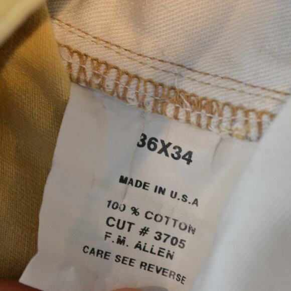 F.M. Allen Khaki Chino Pants Size 36x34 - Picture 7 of 8